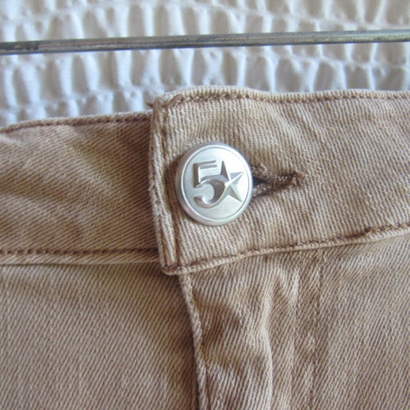 Brown Flex Cargo Denim Shorts M Five Star General Junior Womens 11 30 MidRise 2 - Picture 6 of 8